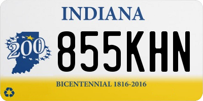 IN license plate 855KHN