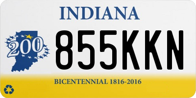 IN license plate 855KKN