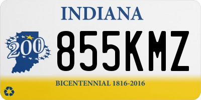 IN license plate 855KMZ