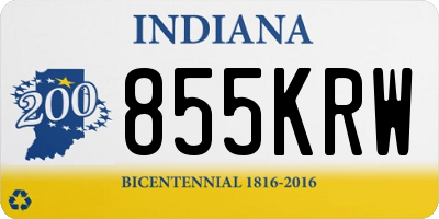 IN license plate 855KRW