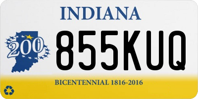 IN license plate 855KUQ