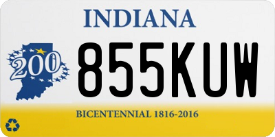 IN license plate 855KUW