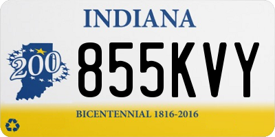 IN license plate 855KVY