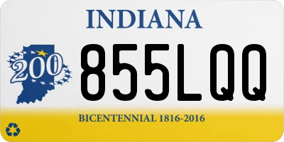 IN license plate 855LQQ