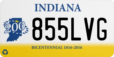 IN license plate 855LVG