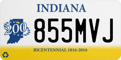 IN license plate 855MVJ