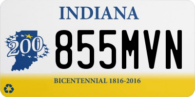IN license plate 855MVN
