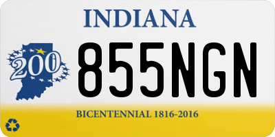 IN license plate 855NGN