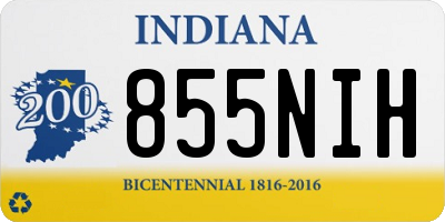IN license plate 855NIH