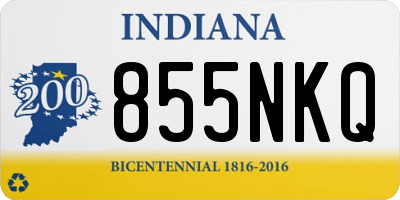 IN license plate 855NKQ