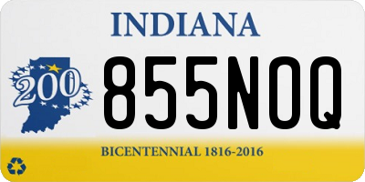 IN license plate 855NOQ