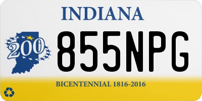 IN license plate 855NPG