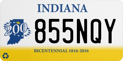 IN license plate 855NQY