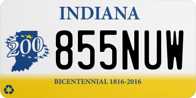 IN license plate 855NUW