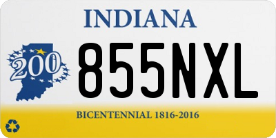 IN license plate 855NXL