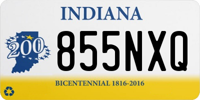 IN license plate 855NXQ