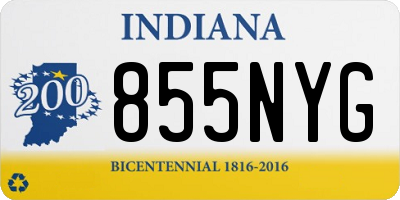 IN license plate 855NYG