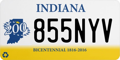 IN license plate 855NYV