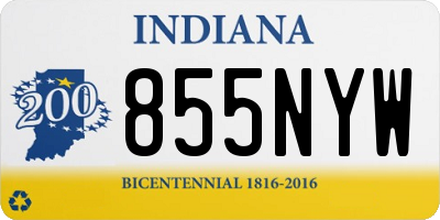 IN license plate 855NYW