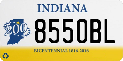 IN license plate 855OBL