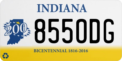 IN license plate 855ODG