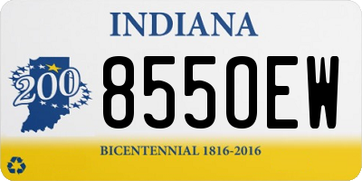 IN license plate 855OEW