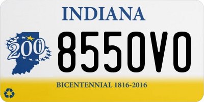 IN license plate 855OVO