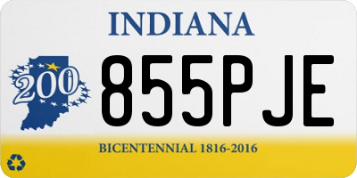 IN license plate 855PJE