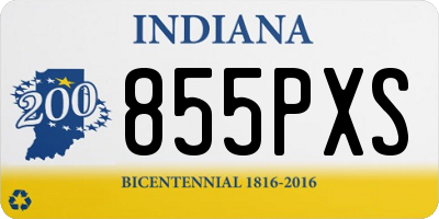 IN license plate 855PXS