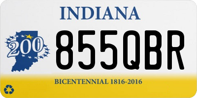 IN license plate 855QBR