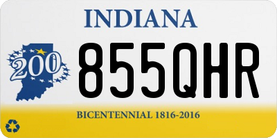 IN license plate 855QHR