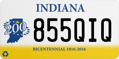 IN license plate 855QIQ