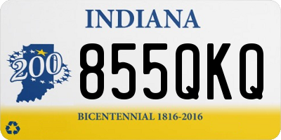 IN license plate 855QKQ