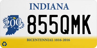 IN license plate 855QMK