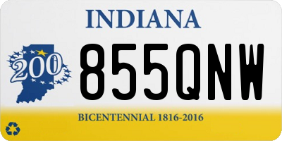 IN license plate 855QNW