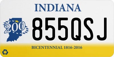 IN license plate 855QSJ