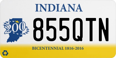 IN license plate 855QTN