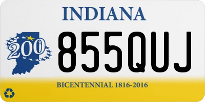 IN license plate 855QUJ