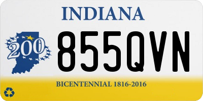 IN license plate 855QVN