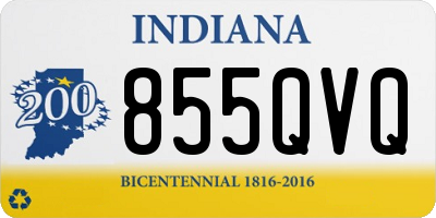 IN license plate 855QVQ