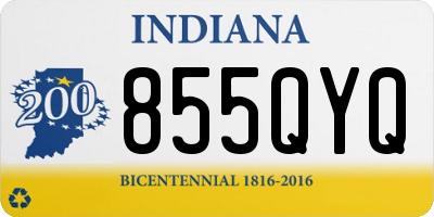 IN license plate 855QYQ
