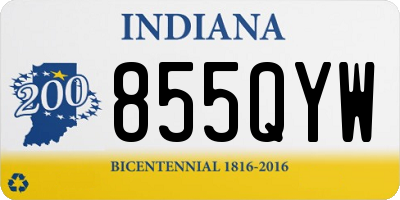IN license plate 855QYW