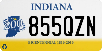 IN license plate 855QZN