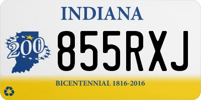 IN license plate 855RXJ