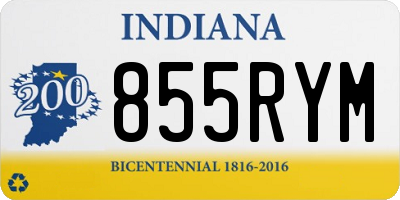 IN license plate 855RYM