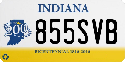 IN license plate 855SVB