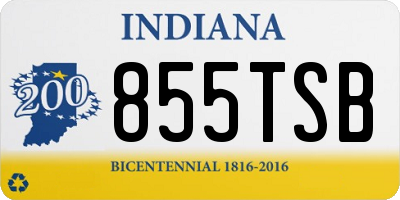 IN license plate 855TSB