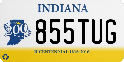 IN license plate 855TUG
