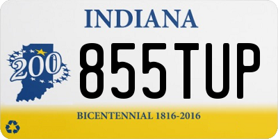 IN license plate 855TUP