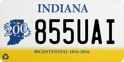 IN license plate 855UAI